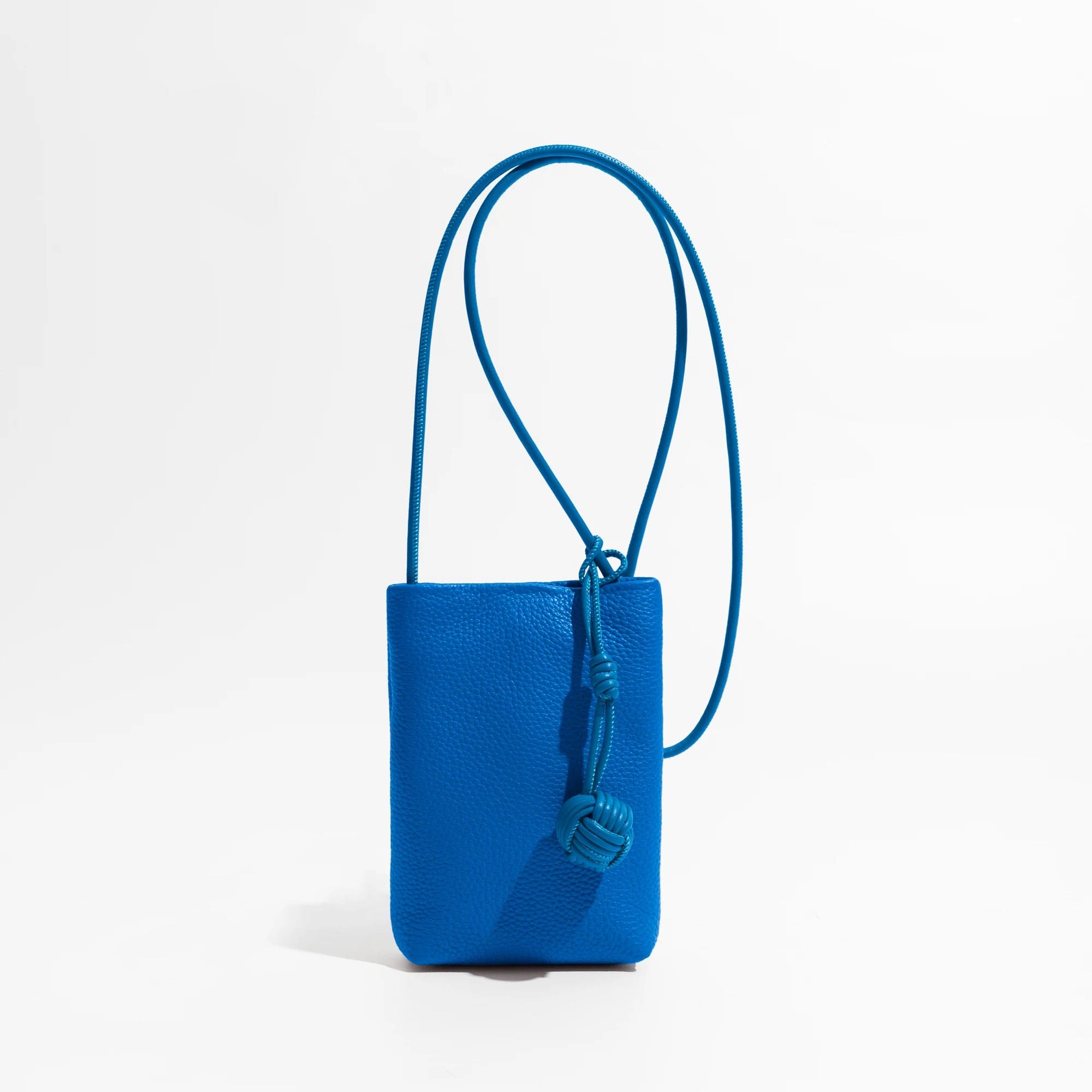 Bleu Petite sacoche femme design en cuir