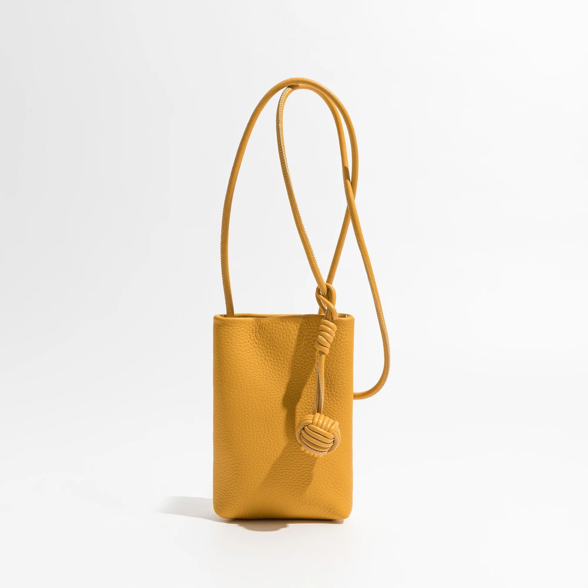 Jaune Petite sacoche femme design en cuir