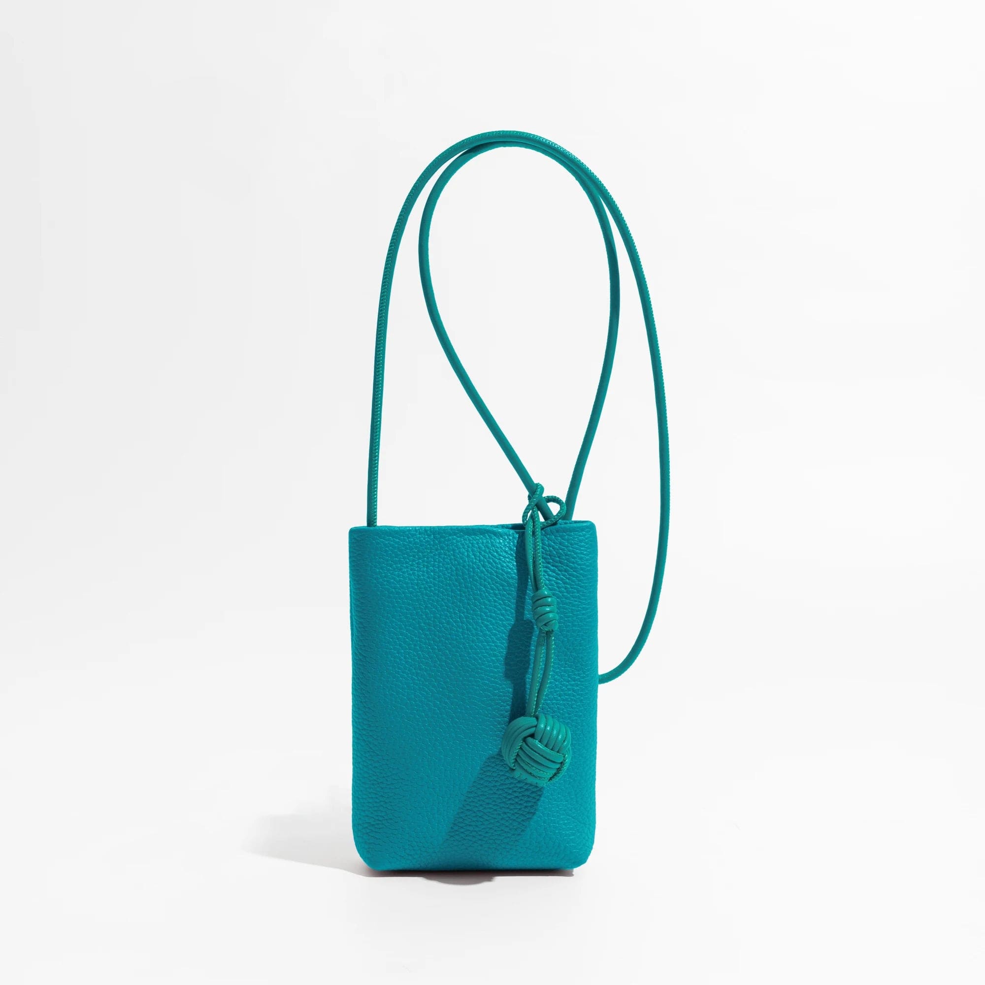 Turquoise Petite sacoche femme design en cuir