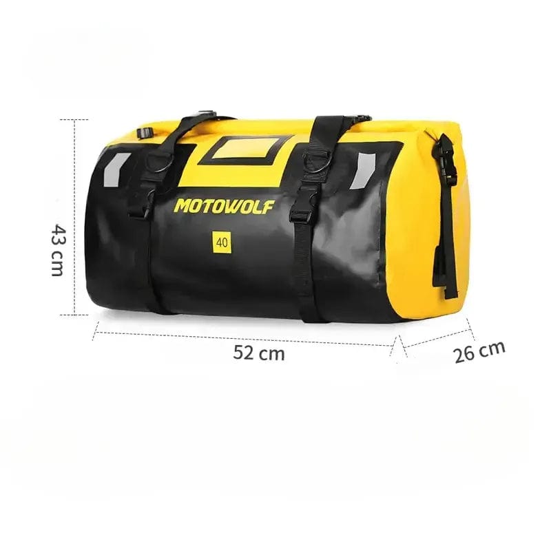 Jaune / 40L Sacoche arrière de selle étanche