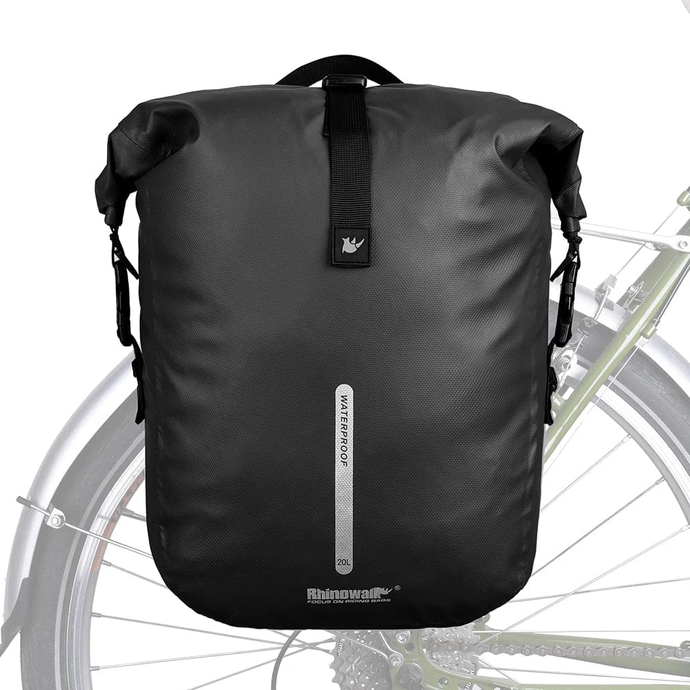 Noir Sacoche velo porte bagage arrière 20L